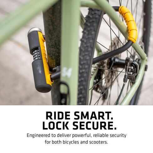 مجموعة كابلات ONGUARD Bulldog Combination U-Lock، أسود/أصفر in Kuwait