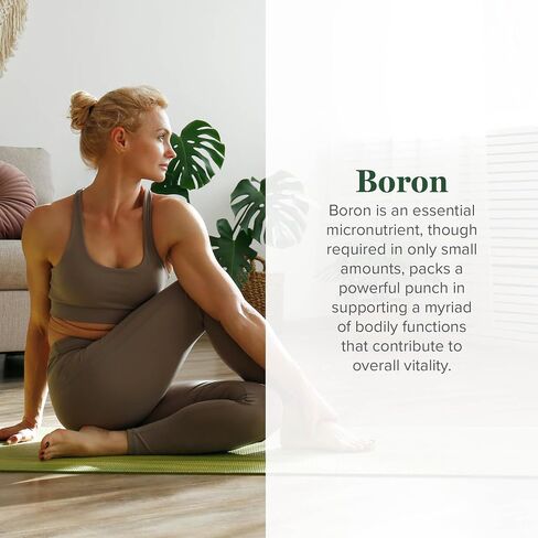 Global Healing Boron Supplement for Men and Women - More Bioavailable Than Liposomal for Bone Health, Metabolism, and Enhanced Magnesium Absorption, 5 mg (2 Oz) in Kuwait
