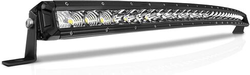 42 Inch Curved LED Light Bar, 300W Super Bright Flood & Spot Beam Combo - 52000LM Off Road Driving Single Row Light Bars for Trucks for Jeep Trucks Boats ATV UTV Cars in Kuwait