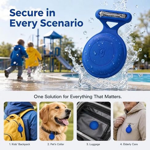 Airtag Holder for Kids Hidden,4 Pack AirTag Waterproof Holder with 3M Adhesive Sticker,Soft Silicone Air Tag. Holder Kids with Pin is,Suitable for Kids,Elderly,Bike,Backpack,Luggage in Kuwait