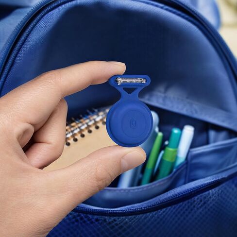 Airtag Holder for Kids Hidden,4 Pack AirTag Waterproof Holder with 3M Adhesive Sticker,Soft Silicone Air Tag. Holder Kids with Pin is,Suitable for Kids,Elderly,Bike,Backpack,Luggage in Kuwait