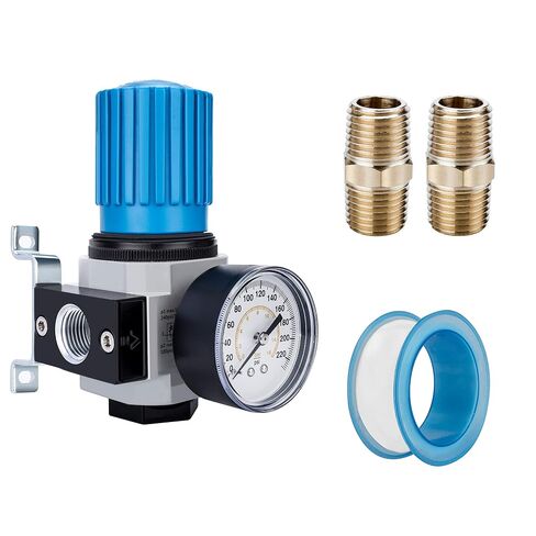 NANPU 3/8" NPT High Pressure Air Regulator with Steel-Protected Gauge, 116-SCFM 230Psi (LR-03) in Kuwait