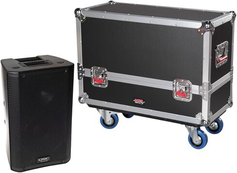Gator Cases G-TOUR Series ATA Style Road Case for (2) 12-Inch Speaker Cabinets with Cable Storage and Heavy Duty 4" Casters (G-TOUR SPKR-212) in Kuwait