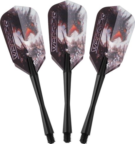 Fat Cat Warrior Steel Tip Darts, 18 Grams Black in Kuwait