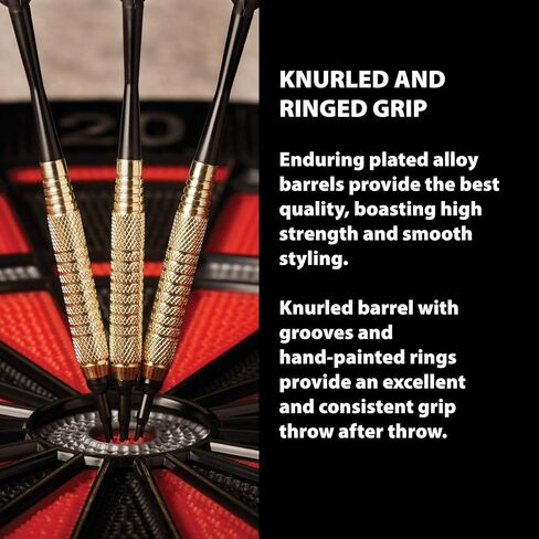 Fat Cat Warrior Steel Tip Darts, 18 Grams Black in Kuwait