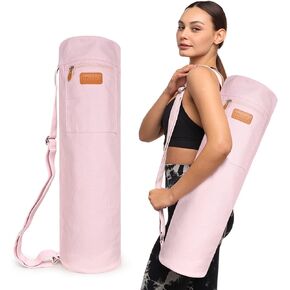 Blue Light Yoga Mat Bag | Large Yoga Mat Bags for Women & Men | Fits Thick Yoga Mat & Yoga Accessories | Three Storage Pocket | Adjustable Yoga Bag Shoulder Strap | Great Gym Bag in Kuwait