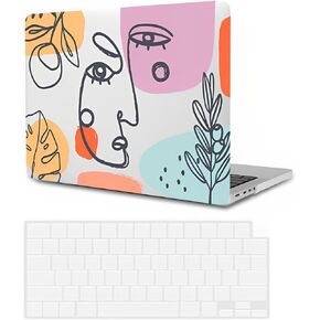 Laptop Shell Compatible with MacBook Pro 15 inch Case 2019 2018 2017 2016 Release A1707 A1990 with Touch Bar Touch ID, Thin Plastic Hard Protective Case and Keyboard Cover Skin, Circular Ripples in Kuwait