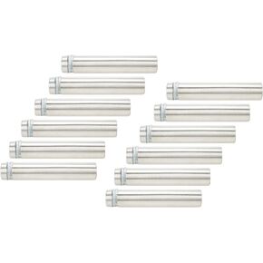 Sign Standoff Screws 1" Dia 4.8" Length Glass Standoff Bolts Stainless Steel 3/8" Thread Dia Advertising Screws - 4pcs in Kuwait