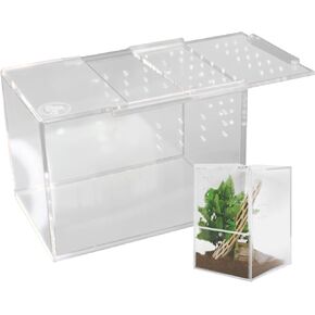 Tarantula Enclosure XL (10"x7"x14") Reptile Terrarium w/Sliding Magnetic Door-Great Reptile Tank for Terrestrial or Arboreal Animals-Acrylic Terrarium for Juvenile or Adult Spiders - Hermit Crab Cage in Kuwait
