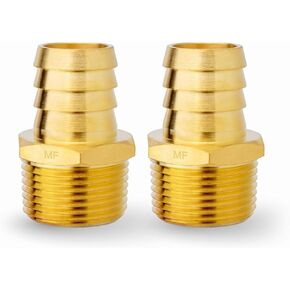 MAACFLOW Brass 3/4" Male NPT to 5/8" Hose ID Barb Barbed Hose Fitting Adaptor Connector (Pack of 4) in Kuwait
