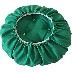 Padded Round Bar Stool Covers Cushion with Elastic Band Round Chair Seat Cushions for Wooden Metal Stools 12" Green(Flower) in Kuwait