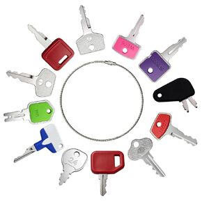 42PCS Heavy Equipment Keys Set, For Cat Caterpillar Case JD Holland Volvo JCB Hyster Takeuchi Yanmar and More in Kuwait