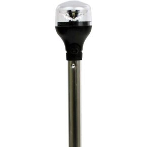 Attwood 5557-PV12A7 مصباح ملاحة LED شامل قابل للطي بقاعدة سوداء، 12 بوصة in Kuwait