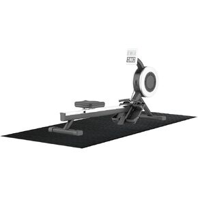 Extra Long Non-Slip Exercise Mat - 8.5 Feet, Black, Waterproof, Large Mat for Use Under Treadmill or Rowing Machine, Gym and Fitness Equipment, Dual Pad, Hard Floor in Kuwait