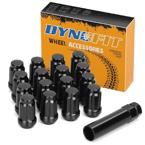 ATV 3/8"-24 Lug Nuts for Polaris Sportsman 335/400/500/570/600/700/800, dynofit 16pcs Black 6 Spline Drive Conical/Cone Lugnuts for RZR 170/800-s/XP 900 and More Aftermarket Wheels/Rim in Kuwait