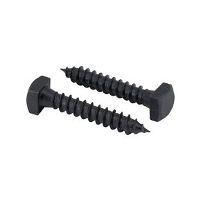 Rustic Square Lag Screws, Ruspert Weatherproof Coating, Black Exterior Lag Bolts, 1/4 x 1 1/2-Inch, (Pack of 25) in Kuwait
