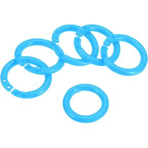 PATIKIL 0.8" OD 0.6" ID Loose Leaf Rings, 100 Pack Binder Ring Plastic for Book DIY Scrapbook Notebook Photo Album, Yellow in Kuwait