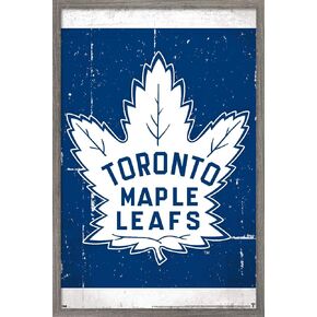 Trends International NHL Toronto Maple Leafs - ملصق حائط بشعار ريترو 16، 22.375 بوصة × 34 بوصة، نسخة غير مؤطرة in Kuwait