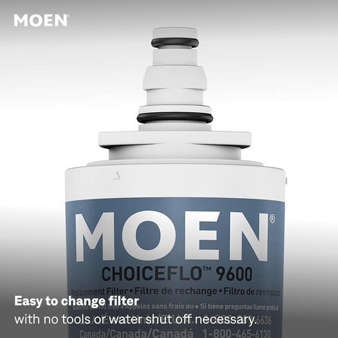 Moen 9601 ChoiceFlo Replacement Water Filter Compatible with Moen Sip Filtered Kitchen Faucets in Kuwait