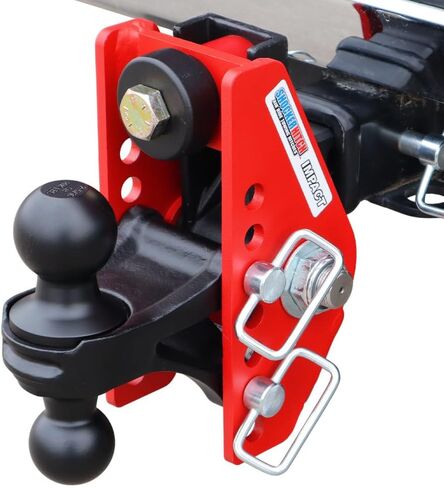 Shocker Impact Cushion Hitch Fits 2" Hitch & Has Chrome Combo 2" & 2-5/16" Balls 4" Rise to 4" Drop - 14,000 lbs in Kuwait