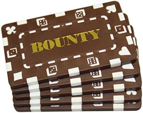 MRC 5 Pcs Denominated Rectangular Poker Chips Plaques $100000 Red in Kuwait