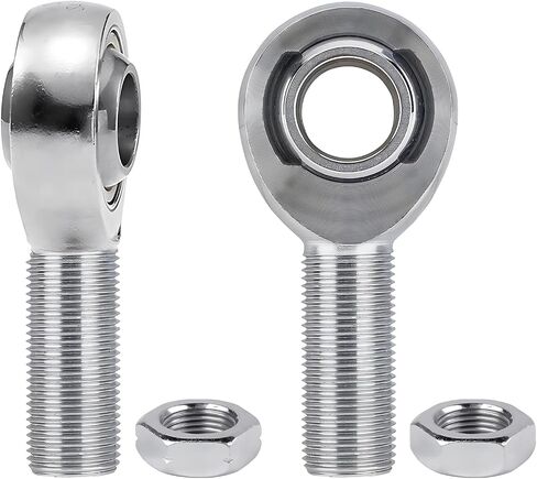 5/8"-18 Rod End Bearing Heim Joints, XMR10 Chromoly Rod End Heim Joint Steering Shaft Support, Spherical Rod End,5/8-18 LH and RH Hand Male Thread Heim Joint with Jam Nuts -2Pk in Kuwait