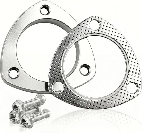 2 "3 بولت العادم شفة العادم طوقا العادم شفة اتصال عدة يصلح ل 51 مللي متر العادم الفولاذ بروس SS304-1 قطعة شفة و 1 قطعة طوقا in Kuwait