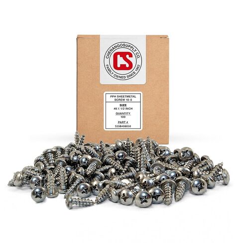 #8 x 3/4" Stainless Philips Pan Head Sheetmetal Screw (1/2" to 2" Lengths in Listing) 100 Sheet Metal Screws (#8 x 3/4 inch) in Kuwait