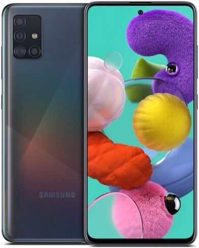 Samsung Galaxy A51 128GB 6.5" 4G LTE Unlocked, Black (Renewed) in Kuwait
