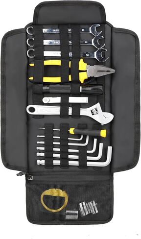 Rhinowalk Motorcycle Motorbike Saddle Bag Tool Organizer Bag Roll Up Tool Pouch Motor Handlebar Bag Motor Accessory in Kuwait