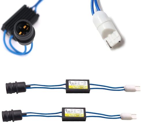محولات أسلاك iJDMTOY 2825 W5W Canbus خالية من الأخطاء متوافقة مع مصابيح وقوف السيارات LED وأضواء لوحة الترخيص in Kuwait
