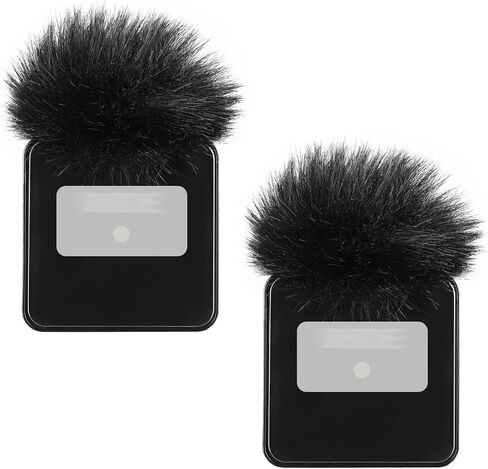 4PCS Windscreen/Pop Filter for Rode Wireless Go I (1st Gen) Microphones - Furry Mic Cover for Wind & Ambient Noise Reduction (Rode Wireless Go I, Black) in Kuwait