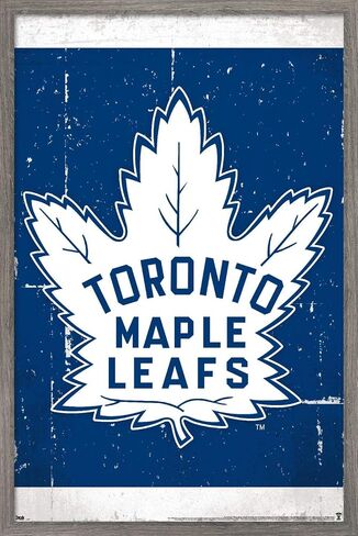 Trends International NHL Toronto Maple Leafs - ملصق حائط بشعار ريترو 16، 22.375 بوصة × 34 بوصة، نسخة غير مؤطرة in Kuwait