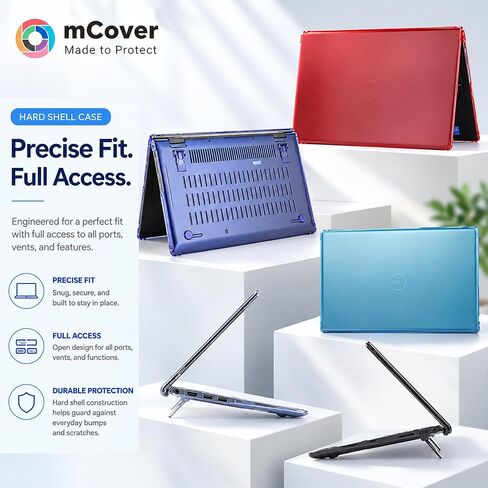حافظة mCover متوافقة فقط مع أجهزة الكمبيوتر المحمول طراز 2021-2023 مقاس 15.6 بوصة Dell Inspiron 15 3510 3511 3515 3520 3521 3525 Series (لا تناسب موديلات Dell الأخرى) - شفاف in Kuwait