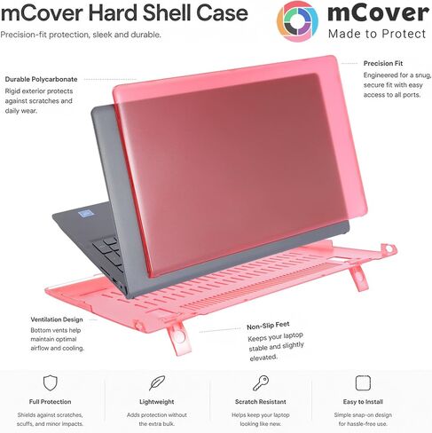 حافظة mCover متوافقة فقط مع أجهزة الكمبيوتر المحمول طراز 2021-2023 مقاس 15.6 بوصة Dell Inspiron 15 3510 3511 3515 3520 3521 3525 Series (لا تناسب موديلات Dell الأخرى) - شفاف in Kuwait