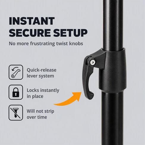 Windsor Adjustable Portable Music Stand with Carry Bag in Kuwait