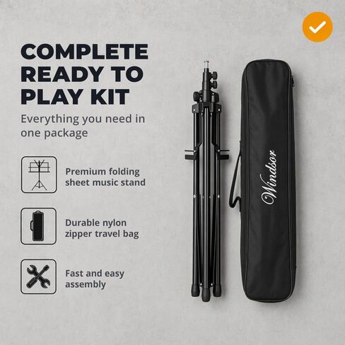 Windsor Adjustable Portable Music Stand with Carry Bag in Kuwait