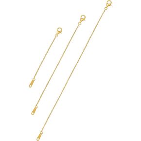 S.Leaf Necklace Extenders for Women Sterling Silver Gold Choker Necklace Extenders 2", 4", 6" Inches Set Best Friend Birthday Gifts for Women Trendy Siser Mom Wife Womens Her Friend Party in Kuwait