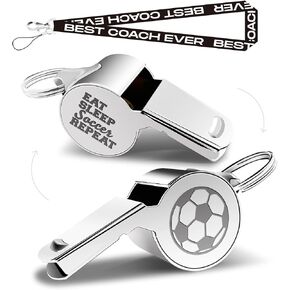 Whistles With Lanyard, Coach Whistle, Football Gifts, Football Gifts for Coach Gifts for Men Women Teacher Thank You Cheer Coach Gift – A Coach Teaches Motivates Inspires to Achieve the Impossible in Kuwait
