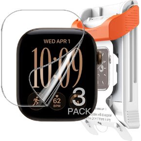JETech Screen Protector for Apple Watch Ultra 2 (2023) / Ultra (2022) 49mm with Easy Installation Frame, Anti-Scratch Tempered Glass Film, HD Clear, 3 Pack in Kuwait