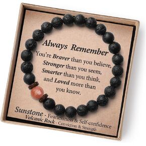 Gifts for Teen Boys/Men-Birthday Gifts Ideas-Beaded Bracelets for Son Grandson Nephew Teens Him in Kuwait