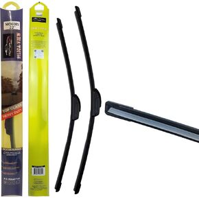 Silica View - (22"+18") Silicone Automotive Replacement Windshield Wiper Blades for my car, Grey Silicone Rubber, 5x Last Longer, J/U Type Hook Vehicle Specific Fitment in Kuwait