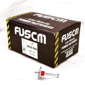 3/4" Powder Actuated Fasteners, Drive Pins with 3/4" Wahser, PW75-75F10, 100 Pack in Kuwait