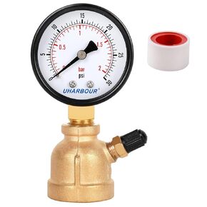 Manometer Gas Pressure Tester, Manometer LP Gas Pressure Tester Gauge 0-35" W.C, 1/4" NPT Fitting with Barbed Connection, 40" Hose in Kuwait
