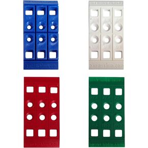 Heavy Duty Reusable Plastic Construction Shims for Spacing, Leveling, Plumbing and More - 100 Piece Assorted Pack (4 Sizes in Kuwait