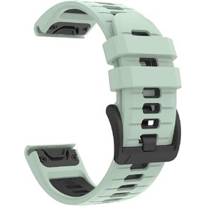 سوار ساعة 22 ملم لـ garmin fenix 7 fenix 6 pro Solar fenix 5 سريع الإصدار ثنائي اللون من السيليكون بديل لسوار garmin غريزة 2 الشمسية Forerunner 965 955 945 epix 2 pro in Kuwait