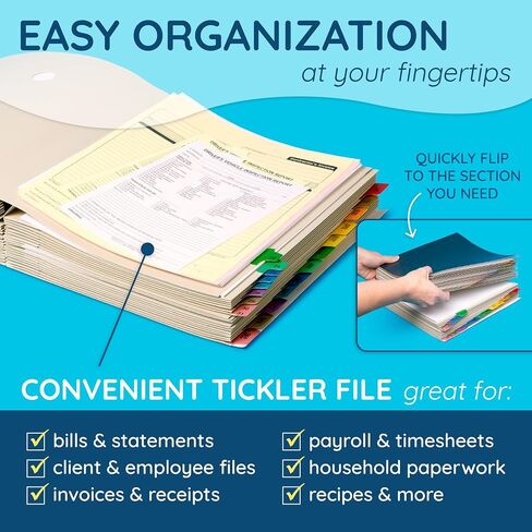 Blue Summit Expanding Desk File, Letter Size, 31 Daily Tabs and 12 Monthly Tabs in Kuwait