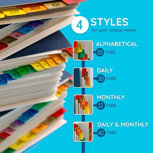Blue Summit Expanding Desk File, Letter Size, 31 Daily Tabs and 12 Monthly Tabs in Kuwait
