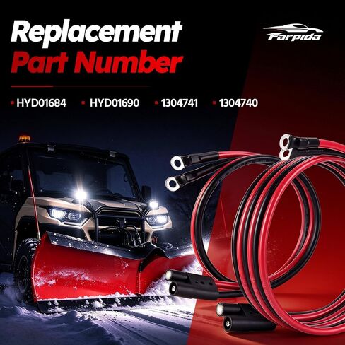 HYD01690 1304741 Plow Side Power Ground Cable 36" Power/Ground Cable Plow Side HYD01690 Fit for BOSS Plows Snow Plow Harness in Kuwait