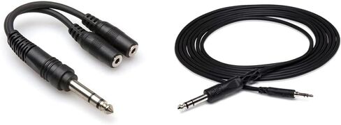 Hosa YPP-118 1/4" TRS to Dual 1/4" TRSF Y Cable in Kuwait